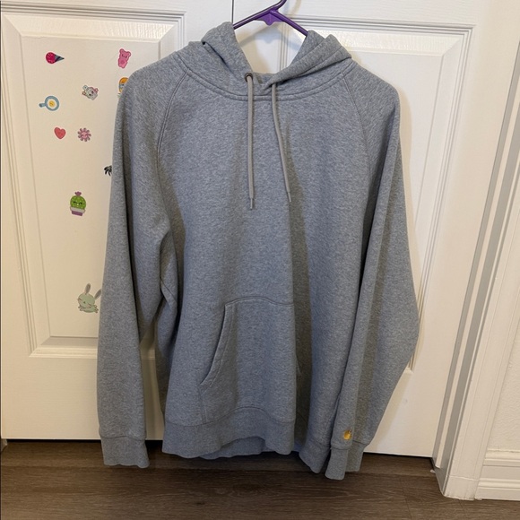 Carhartt WIP Gray Hoodie with Front Pocket